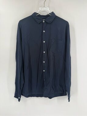 Hartford navy blue long sleeve polo shirt size xl